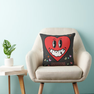 Coussin Hope Heart Message positif Amour personnel