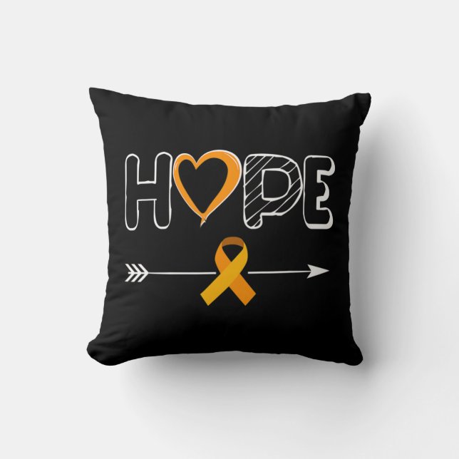 Coussin HOPE Products Leukemia Products Ribbon Leukemia Aw (Recto)