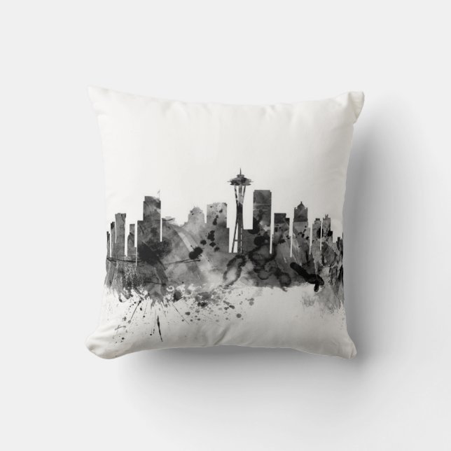 Coussin Horizon de Seattle Washington (Recto)