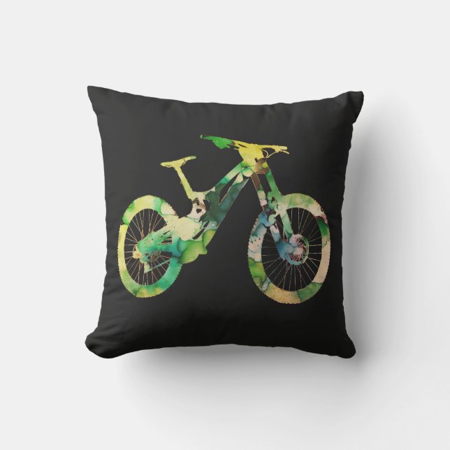 Coussin Hors de la descente Sport Xtreme Aquarelle Art (Recto)