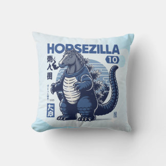 Coussin Horsezilla Shirt | Giant Monster Horse Art | Epic 