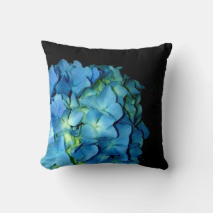 Coussin Hortensia Bleu