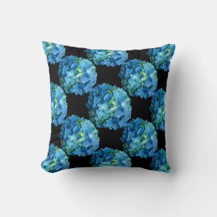 Coussin Hortensia Bleu