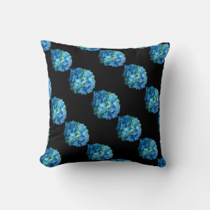 Coussin Hortensia Bleu