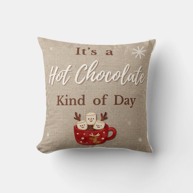 Coussin Hot Chocolate Throw Pillow (Recto)