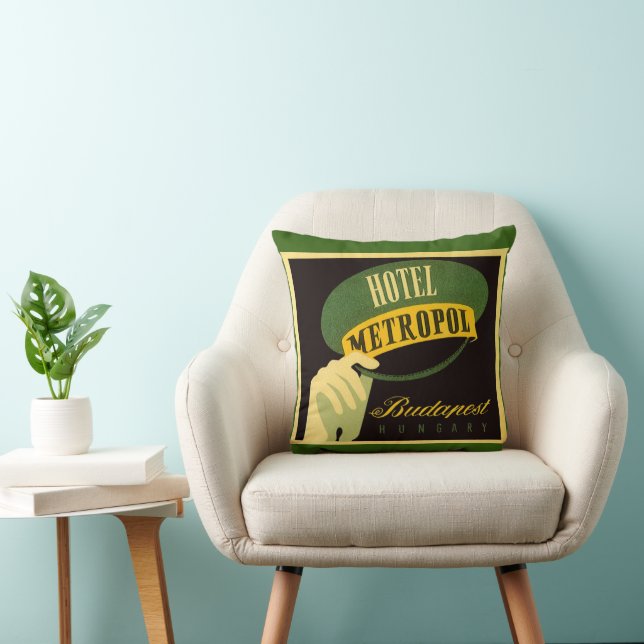 Coussin Hotel Metropol Budapest Hongrie Bellhop Casquette (Chaise)