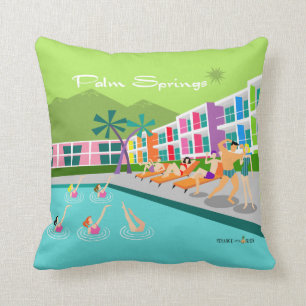 Coussin Hotel Palm Springs possède {1}une piscine extéri