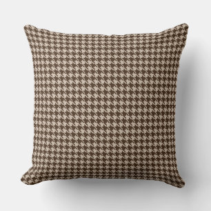 Coussin Houndstooth Brown