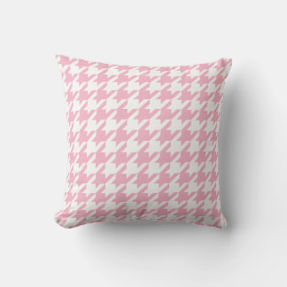 Coussin Houndstooth rose