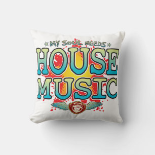 Coussin House Music Soul Cushion