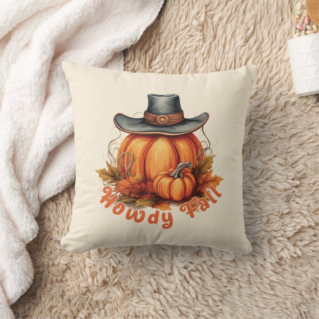 Coussin Howdy Fall - Vibes d'automne rustiques (Couverture)