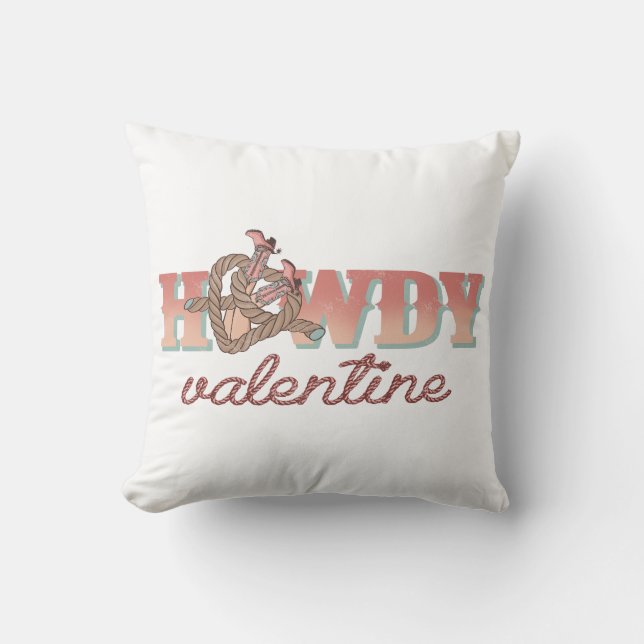 Coussin Howdy Valentine (Recto)