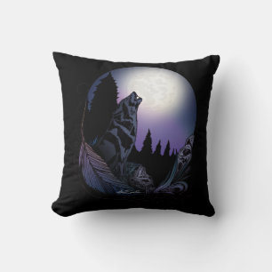 Coussin Howling Wolf