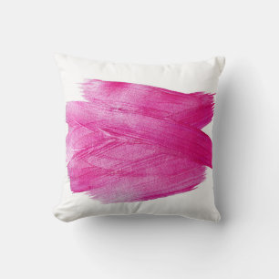 Coussin Huile rose chatoyante : Aquarelle Abstraite