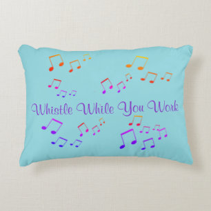 Coussin - huit notes volantes