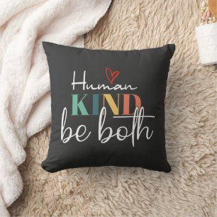 Coussin Humankind Be Two Shirt, femmes tendance, soyez gen