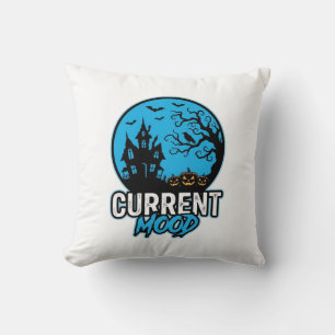 Coussin Humeur actuelle Halloween Gravure Vintage Vecteur_