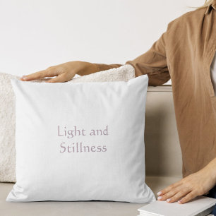 Coussin Humeur Matinale Lumineuse Écriture Dorée 