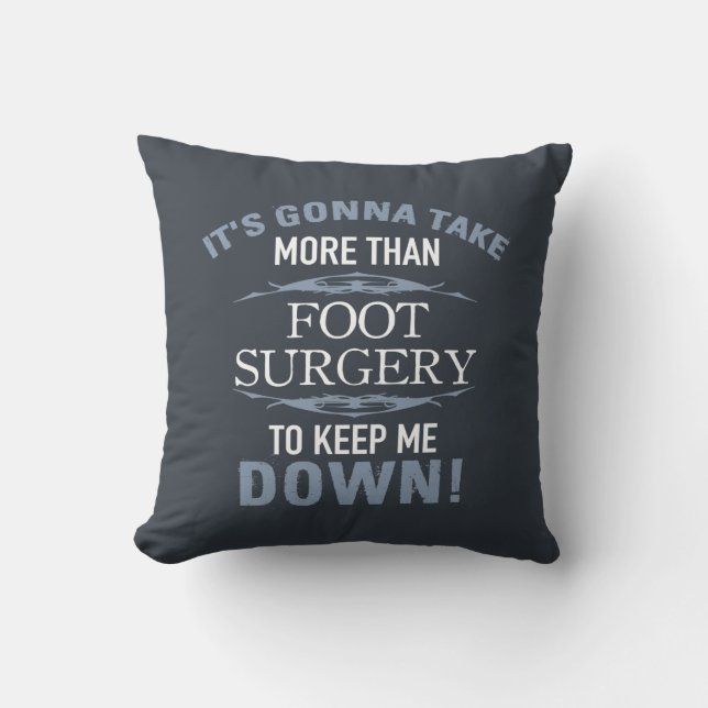 Coussin Humour de chirurgie des pieds (Recto)