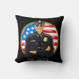 Coussin Humour de la police patriotique