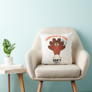 Coussin Humour de Thanksgiving Blague de dinde drôle