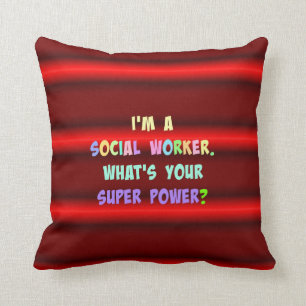 Coussin Humour des travailleurs sociaux