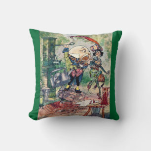 Coussin Humpty Dumpty au pays des merveilles