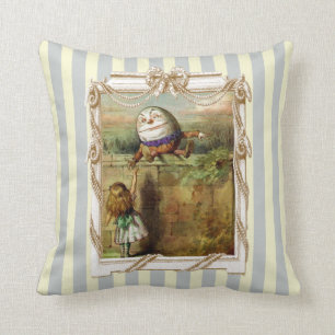 Coussin Humpty Dumpty et Alice