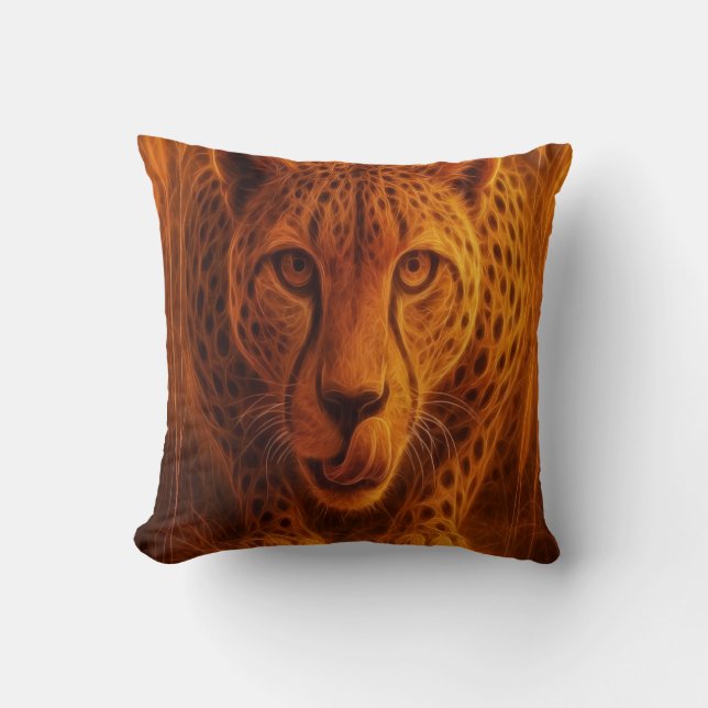 Coussin Hungry Cheetah (Recto)