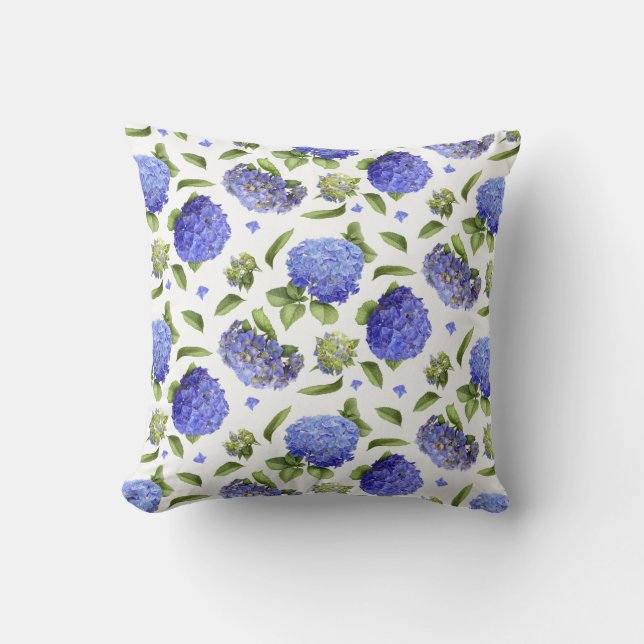 Coussin Hydrangées partout (Recto)