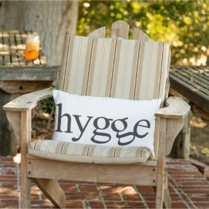 Coussin Hygge noir et blanc Lumbar