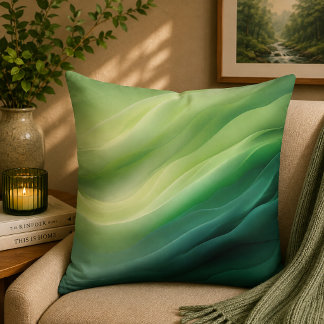Coussin Hymne Vert en Mouvement