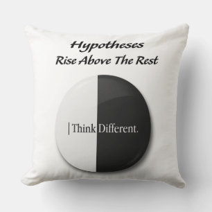 Coussin "Hypothèses : S'élever au-dessus des autres : moti