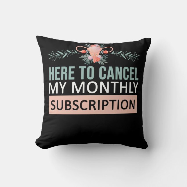 Coussin Hysterectomie Awareness Flowers Uterus Removal (Recto)