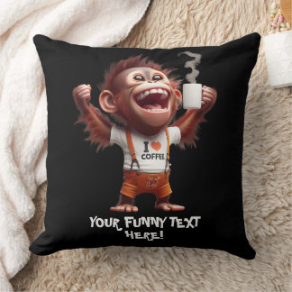 Coussin I ♥ café