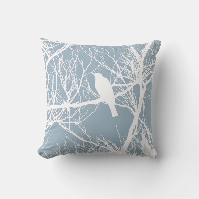 Coussin I de silhouette d'oiseau (Recto)