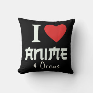 Coussin I Heart Anime I Love Anime Et Orques