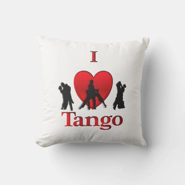 Coussin I Heart Tango (Recto)