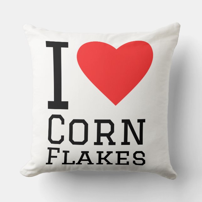 Coussin I love corn flakes (Recto)