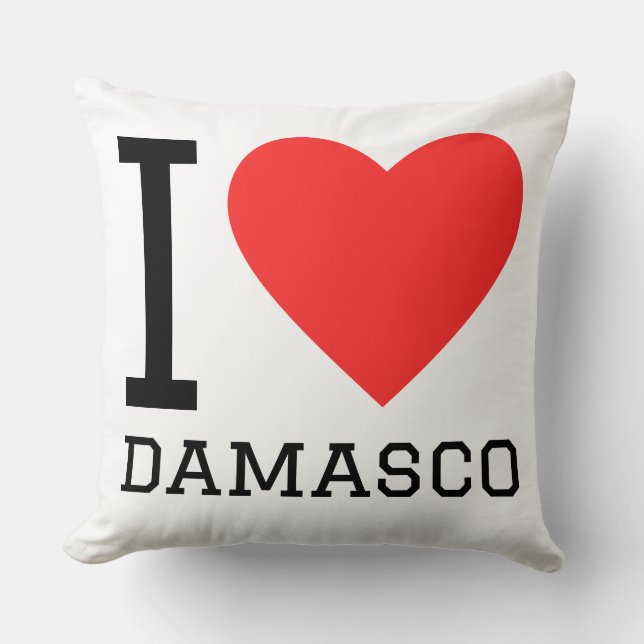 Coussin I love damasco (Recto)
