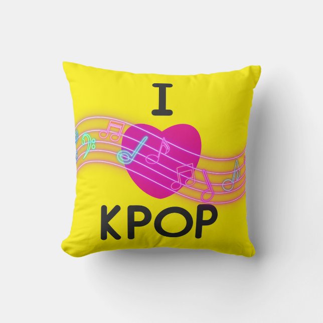 Coussin I Love K-pop (Recto)