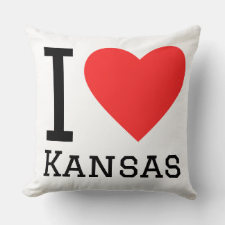 Coussin I love kansas