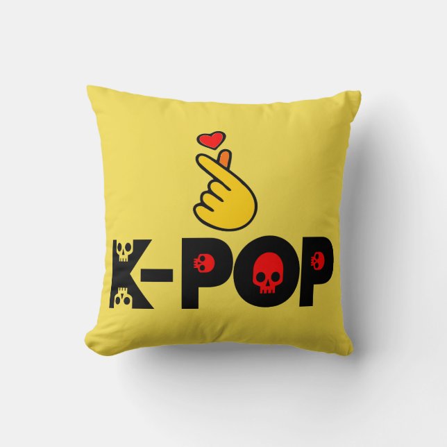 Coussin I Love KPop Fabulous Soft et Wrinkle free (Recto)