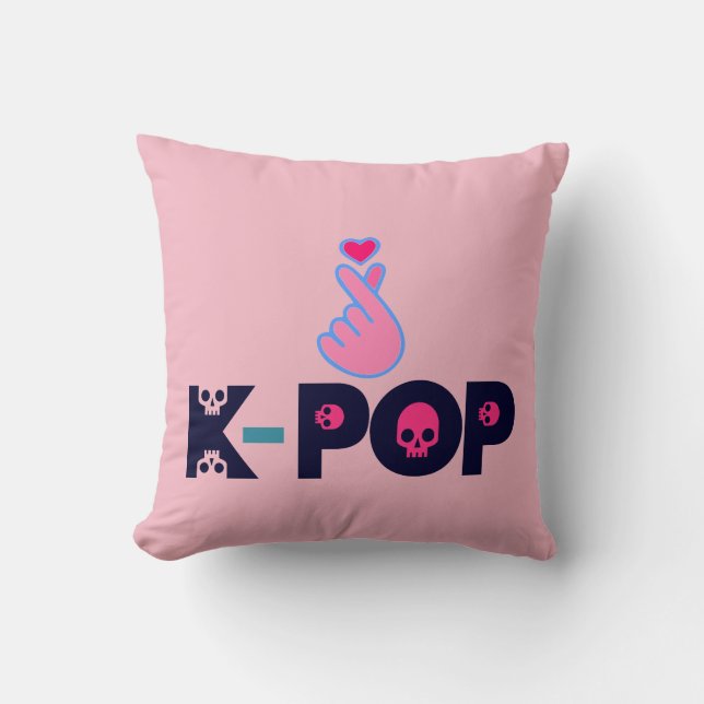 Coussin I Love KPop Fabulous Soft et Wrinkle free (Recto)