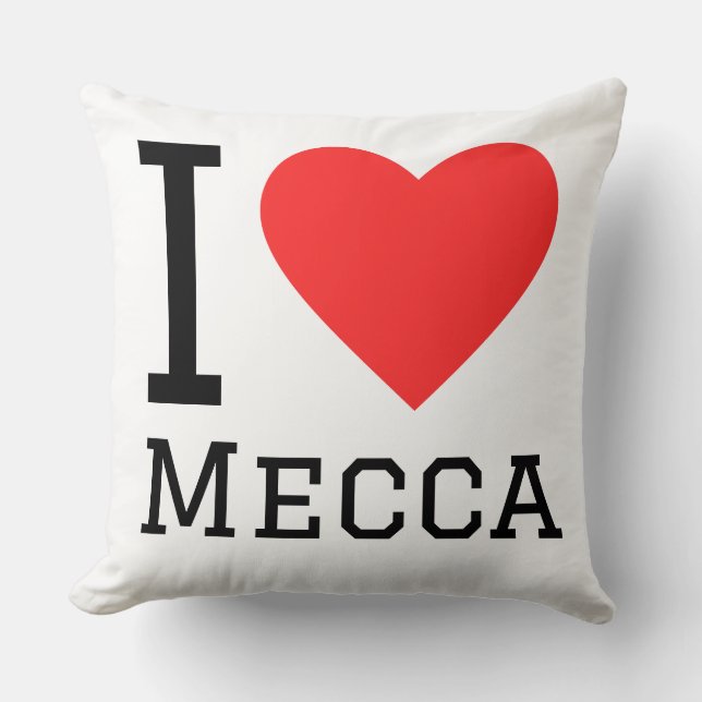 Coussin I love Mecca  (Recto)