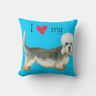Coussin I Love my Dandie Dinmont Terrier