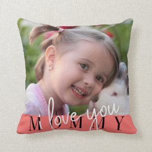 Coussin I Love You Maman Photo
