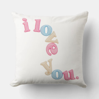 Coussin "i love you" Patch Art Pillow | Aesthetic Home Dec