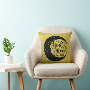 Coussin I love you to the moon and back