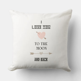 Coussin I love you to the moon and back